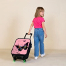 Bubblegum butterfly Kinderkoffer - Zwart klein -sfeer1