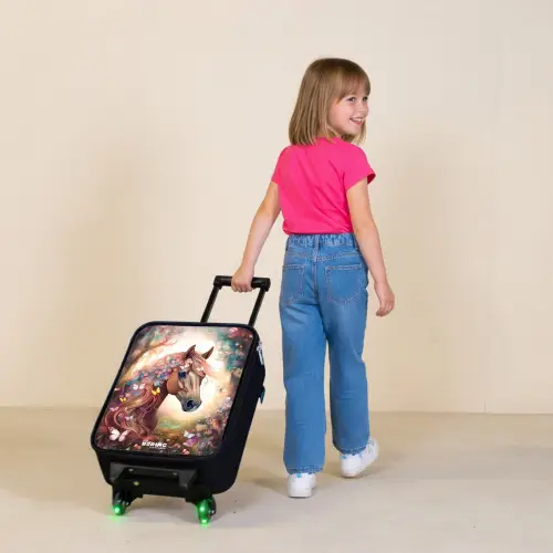 Vlindermerrie Kinderkoffer - Zwart klein -sfeer1