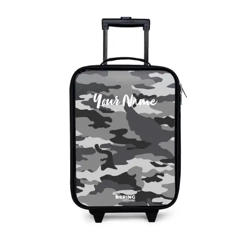 Camogrijs Kinderkoffer - Zwart klein -3d