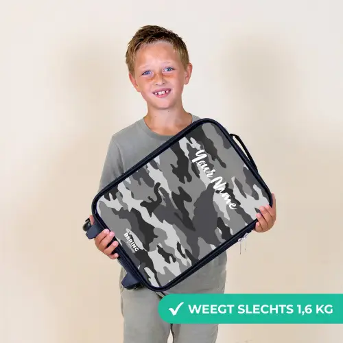 Camogrijs Kinderkoffer - Zwart klein -sfeer4_NL