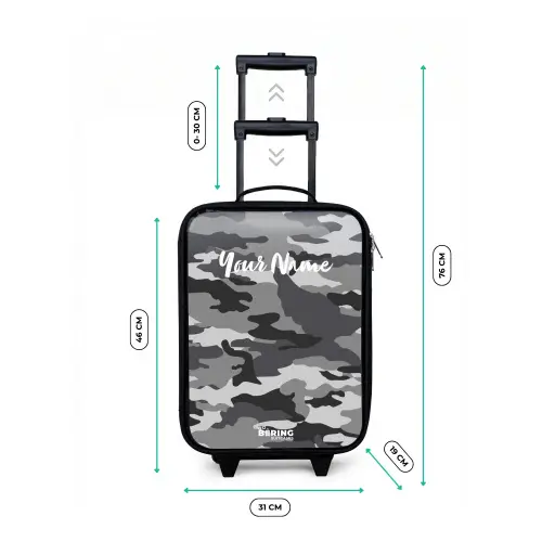 Camogrijs Kinderkoffer - Zwart klein -productfoto_formaten