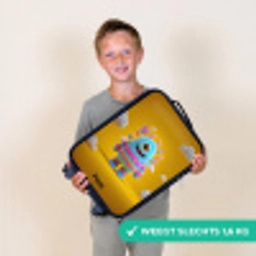 Snoep - Monster - Regenboog Kinderkoffer - Zwart klein -sfeer4_NL