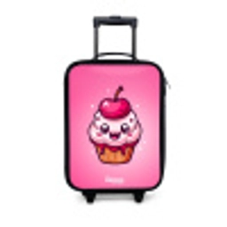 Carrie cupcake Kinderkoffer - Zwart klein -3d