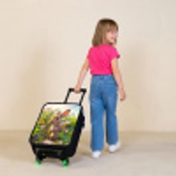 Kareltje konijn Kinderkoffer - Zwart klein -sfeer1