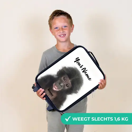 Charlie Chimp Kinderkoffer - Zwart klein -sfeer4_NL