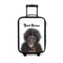 Charlie Chimp Kinderkoffer - Zwart klein -3d
