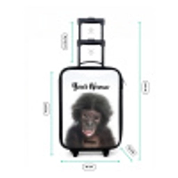 Charlie Chimp Kinderkoffer - Zwart klein -productfoto_formaten