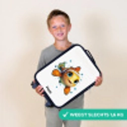 Clownvis met bellen op witte achtergrond Kinderkoffer - Zwart klein -sfeer4_NL