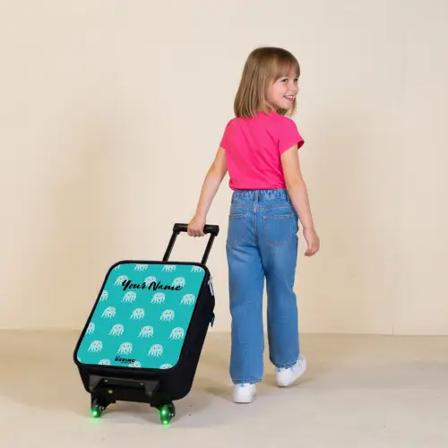 Kekke kwalletjes Kinderkoffer - Zwart klein -sfeer1