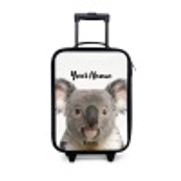 Schattige Koala Beer Kinderkoffer - Zwart klein -3d
