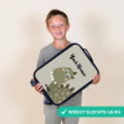 Danny dino Kinderkoffer - Zwart klein -sfeer4_NL