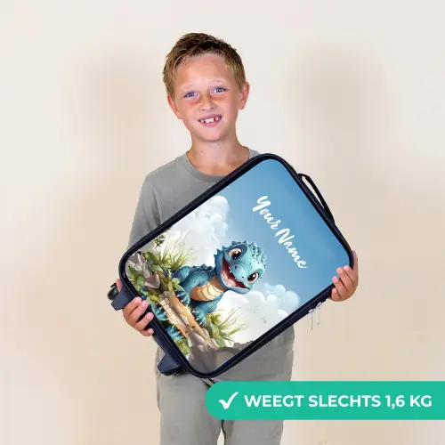 Darius Dino Kinderkoffer - Zwart klein -sfeer4_NL