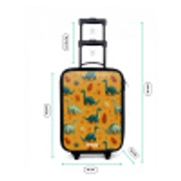 Dino - Dieren - Patroon Kinderkoffer - Zwart klein -productfoto_formaten