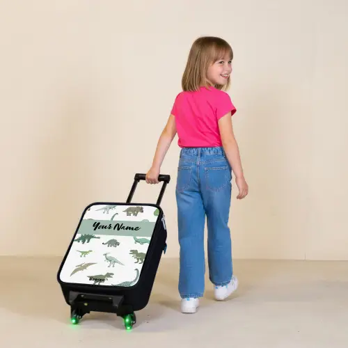 Dino Dynastie Kinderkoffer - Zwart klein -sfeer1