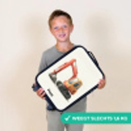 Graafmachine - Getekend - Oranje Kinderkoffer - Zwart klein -sfeer4_NL
