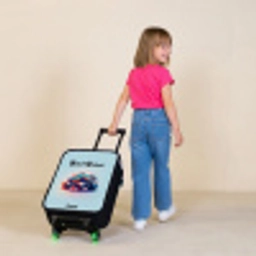 Fierce Wheels Kinderkoffer - Zwart klein -sfeer1