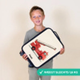 Brandweerwagen - Getekend - Rood Kinderkoffer - Zwart klein -sfeer4_NL