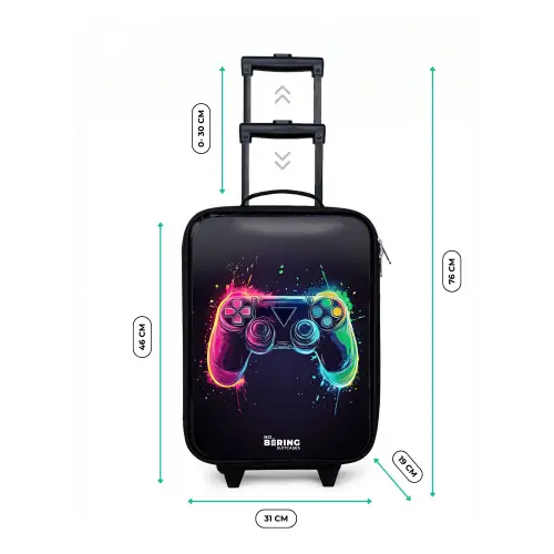 Game - Controller - Kleurrijk Kinderkoffer - Zwart klein -productfoto_formaten