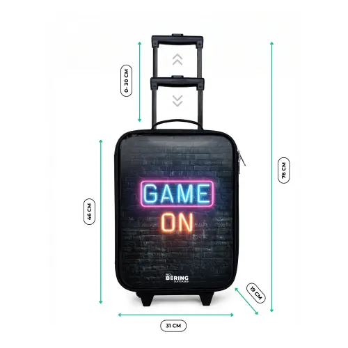 Game - Letters - Neon Kinderkoffer - Zwart klein -productfoto_formaten