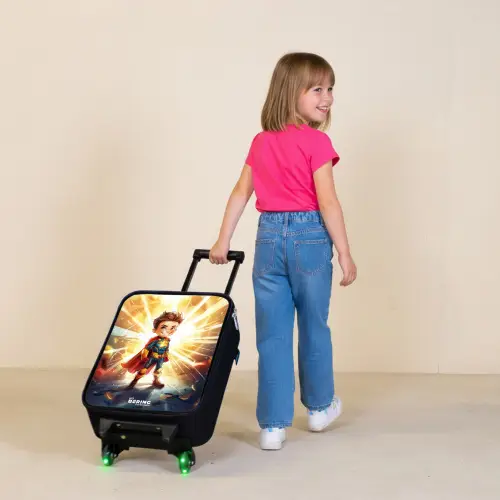 Gerard goldstar Kinderkoffer - Zwart klein -sfeer1