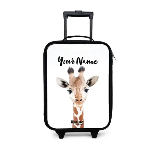Gerrie Giraffe Kinderkoffer - Zwart klein -3d