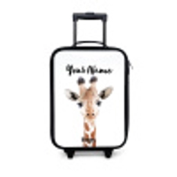 Gerrie Giraffe Kinderkoffer - Zwart klein -3d