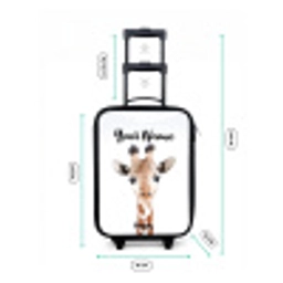 Gerrie Giraffe Kinderkoffer - Zwart klein -productfoto_formaten