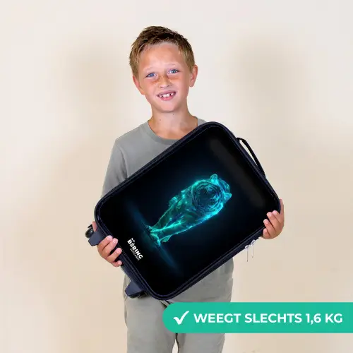 Gloeiende tijger in beweging Kinderkoffer - Zwart klein -sfeer4_NL