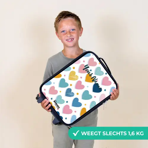 Hartenpatroon Kinderkoffer - Zwart klein -sfeer4_NL