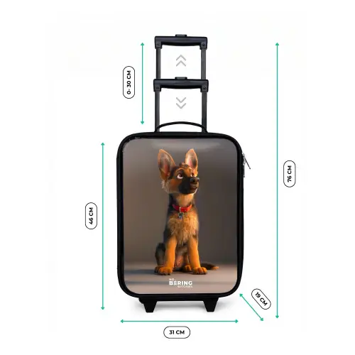 Hidde herder Kinderkoffer - Zwart klein -productfoto_formaten