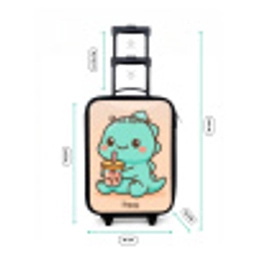 Kawai - Dino - Bubbletea Kinderkoffer - Zwart klein -productfoto_formaten