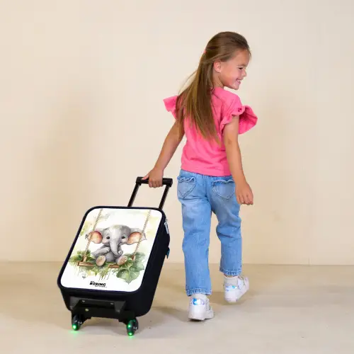 Onno olifant Kinderkoffer - Zwart klein -sfeer1