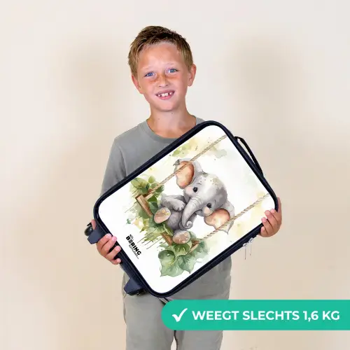 Onno olifant Kinderkoffer - Zwart klein -sfeer4_NL