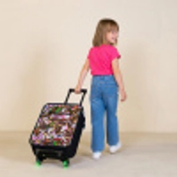 Overvol patroon met lekkernijen Kinderkoffer - Zwart klein -sfeer1