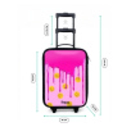 Verf - Smiley - Roze Kinderkoffer - Zwart klein -productfoto_formaten