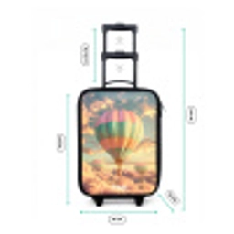 Pastel skyliner Kinderkoffer - Zwart klein -productfoto_formaten