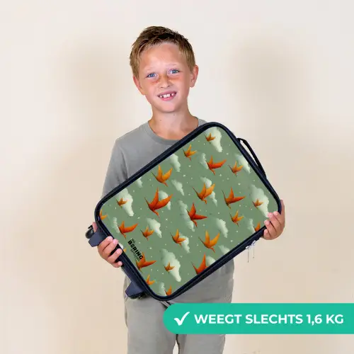 Patroon - Dino - Pterosaurussen Kinderkoffer - Zwart klein -sfeer4_NL