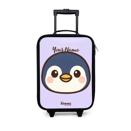 Pinguïn Kinderkoffer - Zwart klein -3d