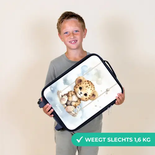 Perry panter Kinderkoffer - Zwart klein -sfeer4_NL