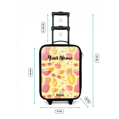 Pina colada Kinderkoffer - Zwart klein -productfoto_formaten