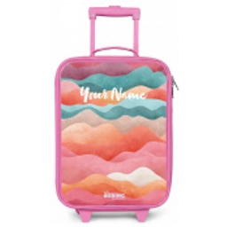 Abstracte golven Kinderkoffer - Roze klein -zz3dotto
