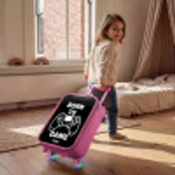 Born to game met controller Kinderkoffer - Roze klein -sfeer1