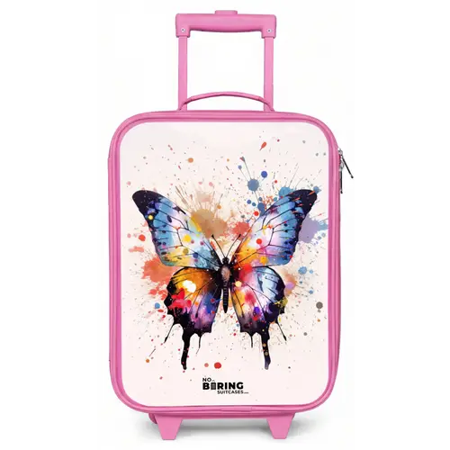 Vlinderexplosie Kinderkoffer - Roze klein -zz3dotto