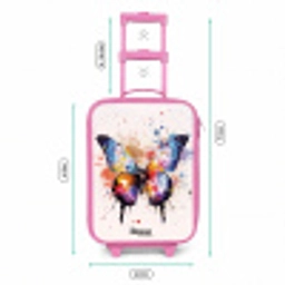 Vlinderexplosie Kinderkoffer - Roze klein -productfoto_formaten