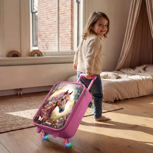 Vlindermerrie Kinderkoffer - Roze klein -sfeer1
