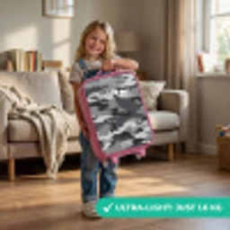 Camogrijs Kinderkoffer - Roze klein -sfeer2_EN
