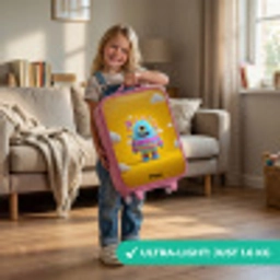 Snoep - Monster - Regenboog Kinderkoffer - Roze klein -sfeer2_EN
