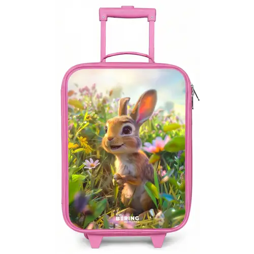 Kareltje konijn Kinderkoffer - Roze klein -zz3dotto