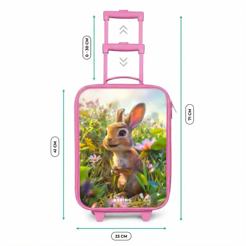 Kareltje konijn Kinderkoffer - Roze klein -productfoto_formaten