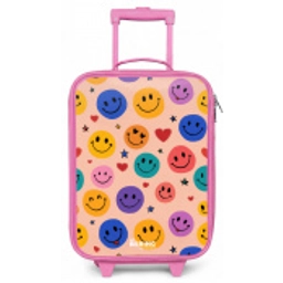 Vrolijk Smiley-patroon Kinderkoffer - Roze klein -zz3dotto